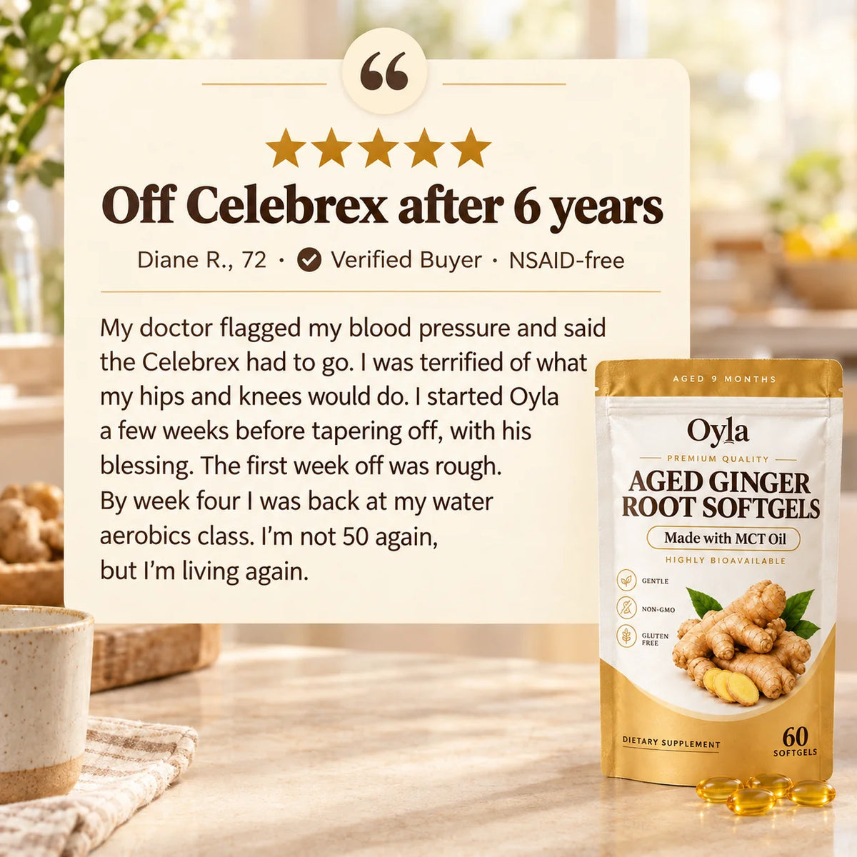 Oyla Aged Ginger Root Softgels